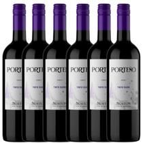 Kit 6 Vinho Tinto Suave Argentino Norton Porteno 750ml