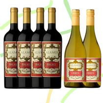 Kit 6 Vinhos Argentinos Alamos 4 Malbec, 2 Chardonnay 750ml Kit 6 Vinhos Argentinos Alamos 4 Malbec, 2 Chardonnay 750ml
