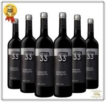 Kit 6 Vinhos Argentinos Latitud 33 Cabernet Sauvignon