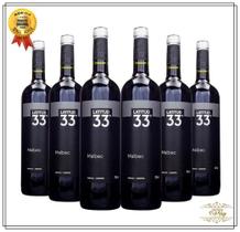 Kit 6 Vinhos Argentinos Latitud 33 Malbec