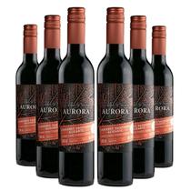 KIT 6 Vinhos Aurora Colheita Tardia Tinto Suave, 500ml