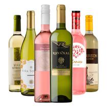 Kit 6 Vinhos Brancos e Rosés