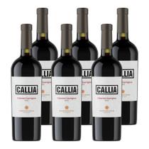 Kit 6 Vinhos Callia Cabernet Sauvignon Tinto Argentina 750ml