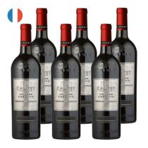 Kit 6 Vinhos Calvet Bordeaux Supérieur Metal Tinto França 750ml