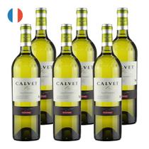 Kit 6 Vinhos Calvet Varietals Sauvignon Blanc Branco França 750ml