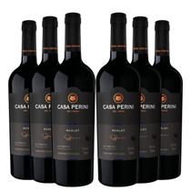 KIT 6 Vinhos Casa Perini Merlot, 6x750ml KIT 6 Vinhos Casa Perini Merlot, 6x750ml