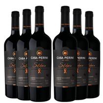 KIT 6 Vinhos Casa Perini Solidário Cabernet-Merlot, 6x750ml KIT 6 Vinhos Casa Perini Solidário Cabernet-Merlot, 6x750ml