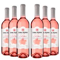 KIT 6 Vinhos Casa Perini Solidário Rosé, 6x750ml