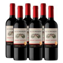 Kit 6 Vinhos Chileno Concha Y Toro Reservado Cabernet Sauvignon 750ml