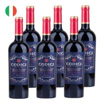 Kit 6 Vinhos Codici Masserie Negroamaro Tinto Itália 750ml