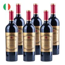 Kit 6 Vinhos Codici Primitivo di Manduria Tinto Itália 750ml