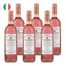 Kit 6 Vinhos Codici Rosato Rosé Itália 750ml