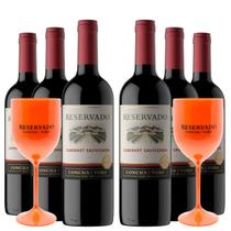 KIT 6 Vinhos Concha y Toro Reservado Cabernet Sauvignon
