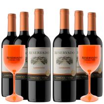 KIT 6 Vinhos Concha y Toro Reservado Carmenere, 6x750ml