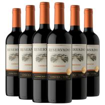 Kit 6 Vinhos Concha Y Toro Reservado Carménère