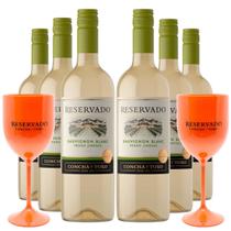 KIT 6 Vinhos Concha y Toro Reservado Sauvignon Blanc, 750ml