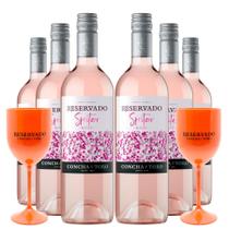 KIT 6 Vinhos Concha y Toro Reservado Spritzer Rosé, 750ml