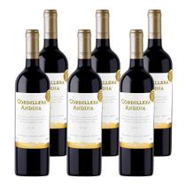 Kit 6 Vinhos Cordillera Andina Syrah Tinto Chile 750ml