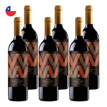 Kit 6 Vinhos Errazuriz Collection Cabernet Sauvignon Tinto Chile 750ml