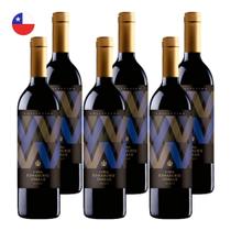 Kit 6 Vinhos Errazuriz Collection Merlot Tinto Chile 750ml