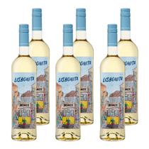 Kit 6 Vinhos Lisbonita Branco Portugal 750ml