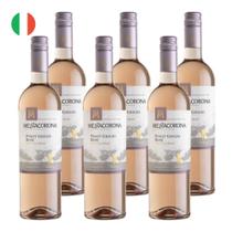 Kit 6 Vinhos Mezzacorona Pinot Grigio Rosé Itália 750ml