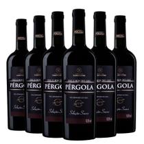 Kit 6 Vinhos Pérgola Tinto Suave Seleção 1L