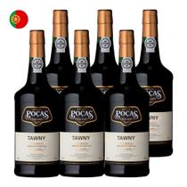 Kit 6 Vinhos Poças Porto Tawny Tinto Portugal 750ml