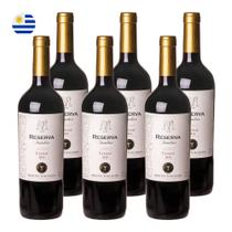 Kit 6 Vinhos Reserva Familiar Tannat Tinto Uruguai 750ml