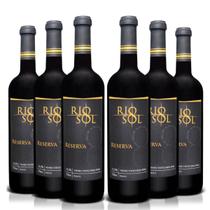 KIT 6 Vinhos Rio Sol Reserva Tinto Seco, 6x750ml
