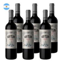 Kit 6 Vinhos San Telmo Malbec Tinto Argentina 750ml