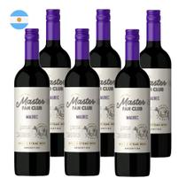 Kit 6 Vinhos The Grill Master Malbec Tinto Argentina 750ml
