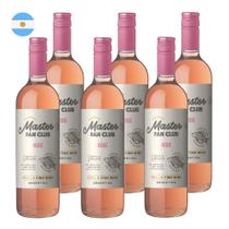Kit 6 Vinhos The Grill Master Rosé Argentina 750ml