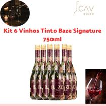 Kit 6 Vinhos Tintos Baze Collection Pinot Noir 750ml Sofisticação, Equilíbrio e Aromas Frutados