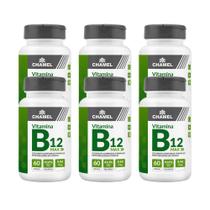 Kit 6 Vitamina B12 Max Metilcobalamina 60 Cápsulas Chamel