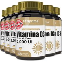 Kit 6 Vitamina D3 2000Ui Colecalciferol Extra 150 Cápsulas