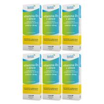 Kit 6 Vitamina D3 Zinco 2.000UI 20mg 30 Cápsulas Moles