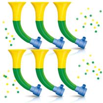 Kit 6 Vuvuzela Corneta Curvada N4 De Assoprar Para Torcedor Copa Do Mundo Brasil