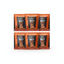 Kit 6 whey protein 100% 21g proteina dulce de leche sache