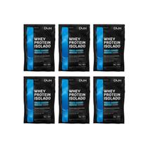 Kit 6 whey protein 24g proteina isolado sache cappuccino dux Kit 6 whey protein 24g proteina isolado sache cappuccino dux