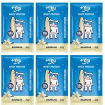 Kit 6 whey protein concentrado sache baunilha 20g de proteina 37g +mu Kit 6 whey protein concentrado sache baunilha 20g de proteina 37g +mu