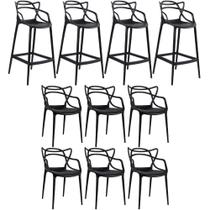 KIT - 6 x cadeiras + 4 x banquetas altas Masters Allegra