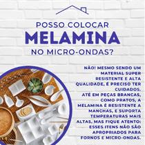 Kit 6 Xícara com Pires 250ml em Melamina
