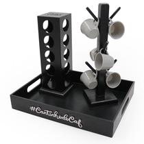 Kit 6 Xicara Porta Capsula Para Dolce Gusto Bandeja Acrílico