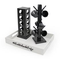 Kit 6 Xicara Porta Capsulas Dolce Gusto Bandeja Acrílico