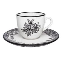 Kit 6 Xícaras Cafezinho Coup Floresta Negra Oxford Porcelana 75ML