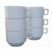 kit 6 xícaras chá café hotel 150 mlporcelana empilháveis forte resistente kit 6 xícaras chá café hotel 150 mlporcelana empilháveis forte resistente