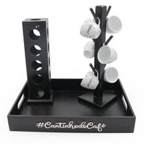 Kit 6 Xicaras Coquinho Porta Capsulas Para 3 Corações Bandeja