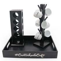 Kit 6 Xicaras Coquinho Porta Capsulas Para Dolce Gusto Bandeja