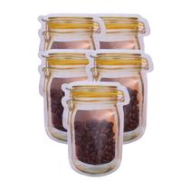 Kit 6 Zip Lock Reutilizável Pote Saco Desenho Pote Hermético Dolce Home